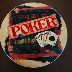Rare Coasters Thristystone Poker Themed
4